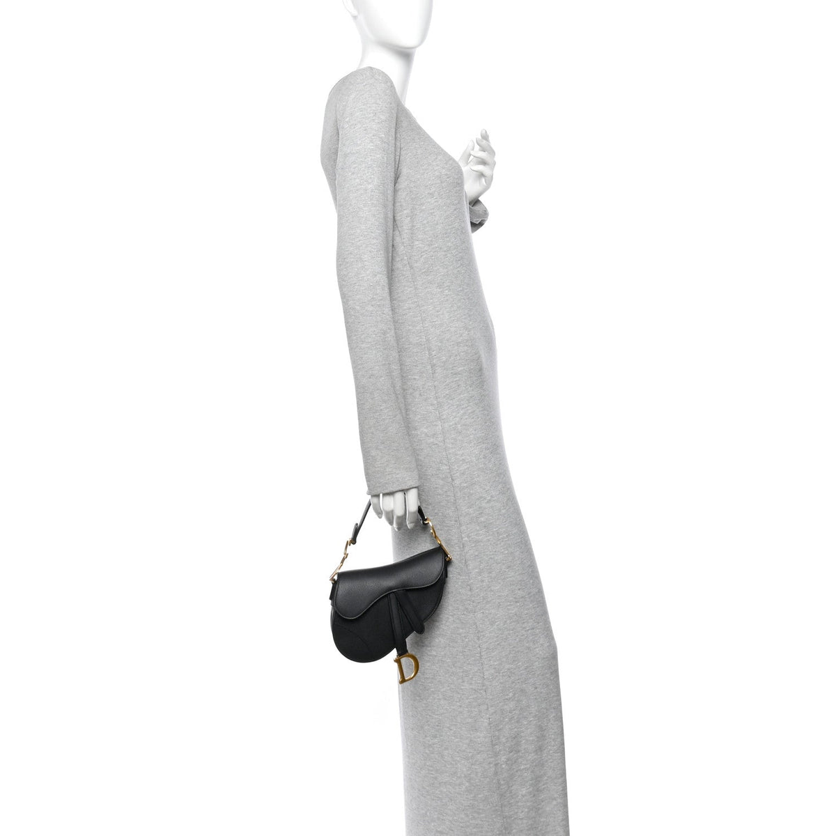 Mini Calfskin Handbag - Black