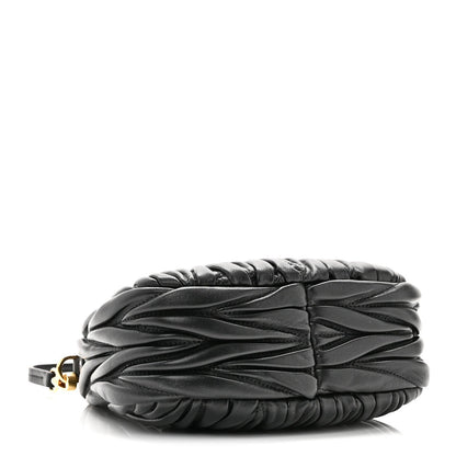 Mini Nappa Hobo Bag - Black