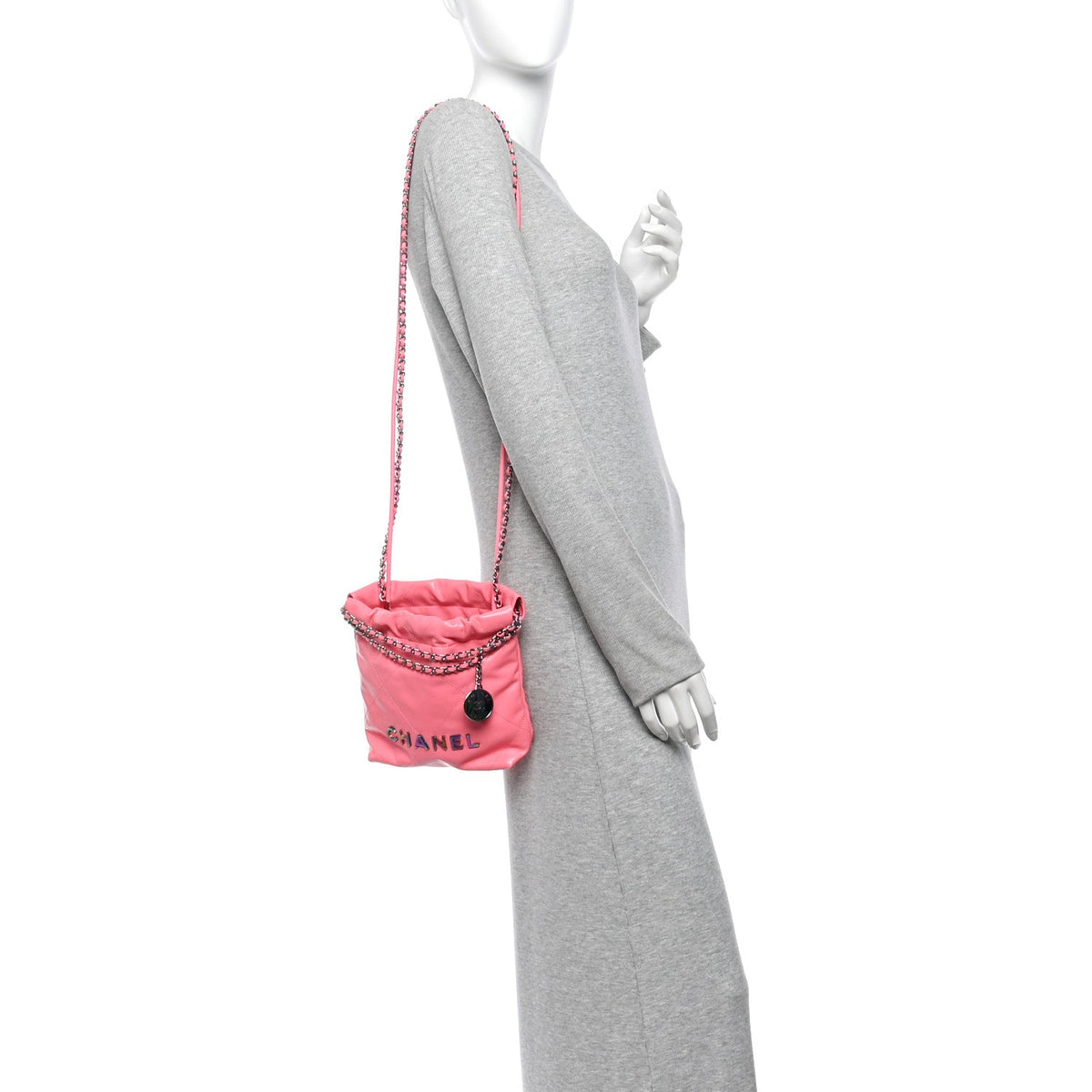 Mini Quilted Calfskin Handbag - Pink