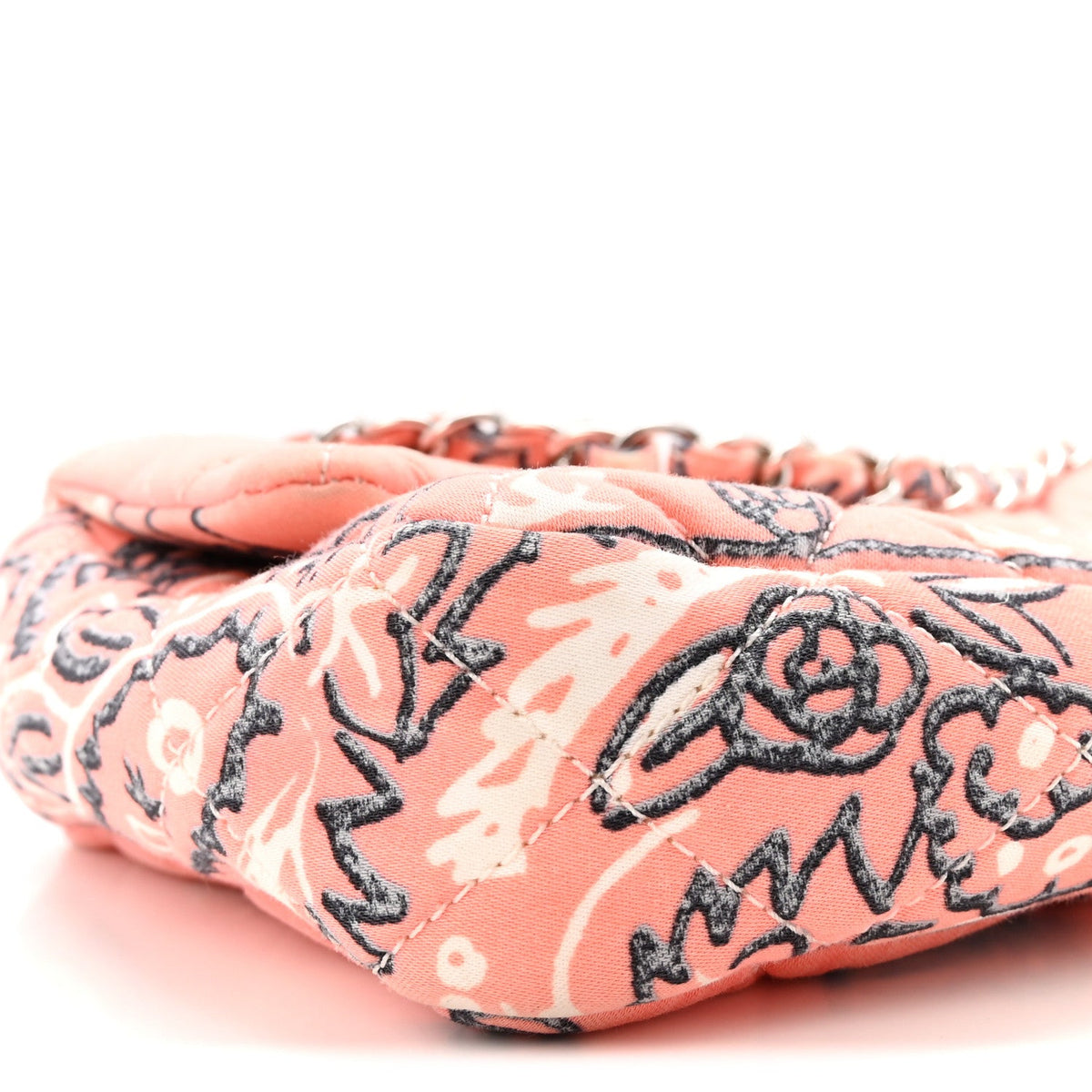 Small Quilted Flap Shoulder Bag - Pink