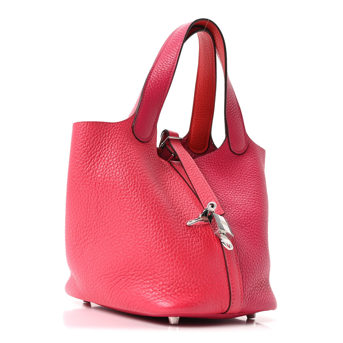 Taurillon Clemence Tri-Color Picotin Loc Handbag