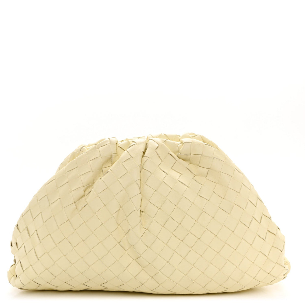 Maxi Nappa Clutch Bag - Cream