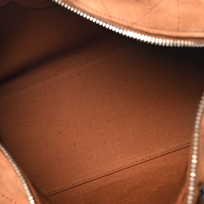 Small Goatskin Suede Handbag - Gold