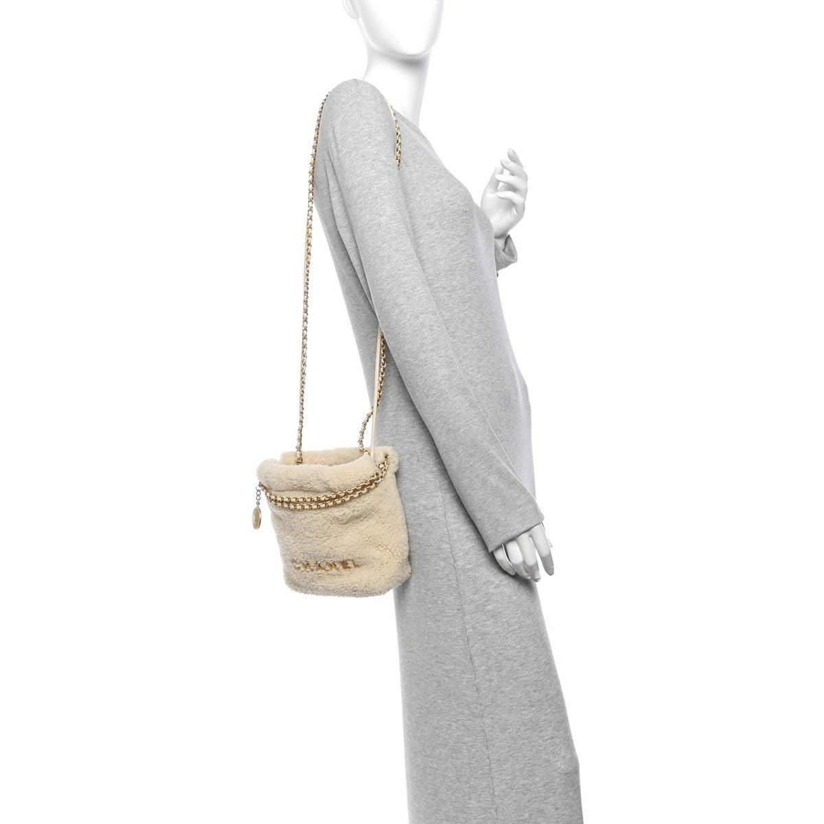 Mini Quilted Shearling Handbag