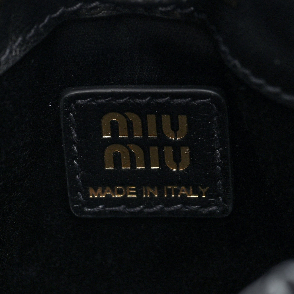 Mini Nappa Bucket Bag - Black