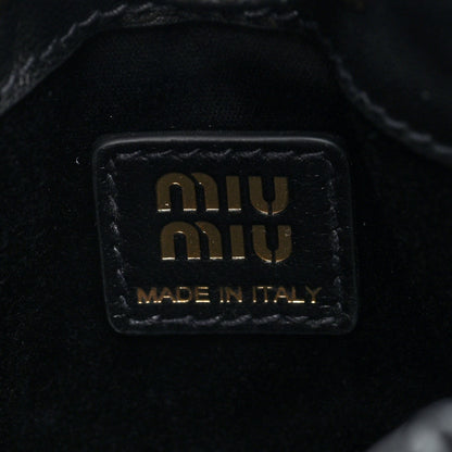Mini Nappa Bucket Bag - Black