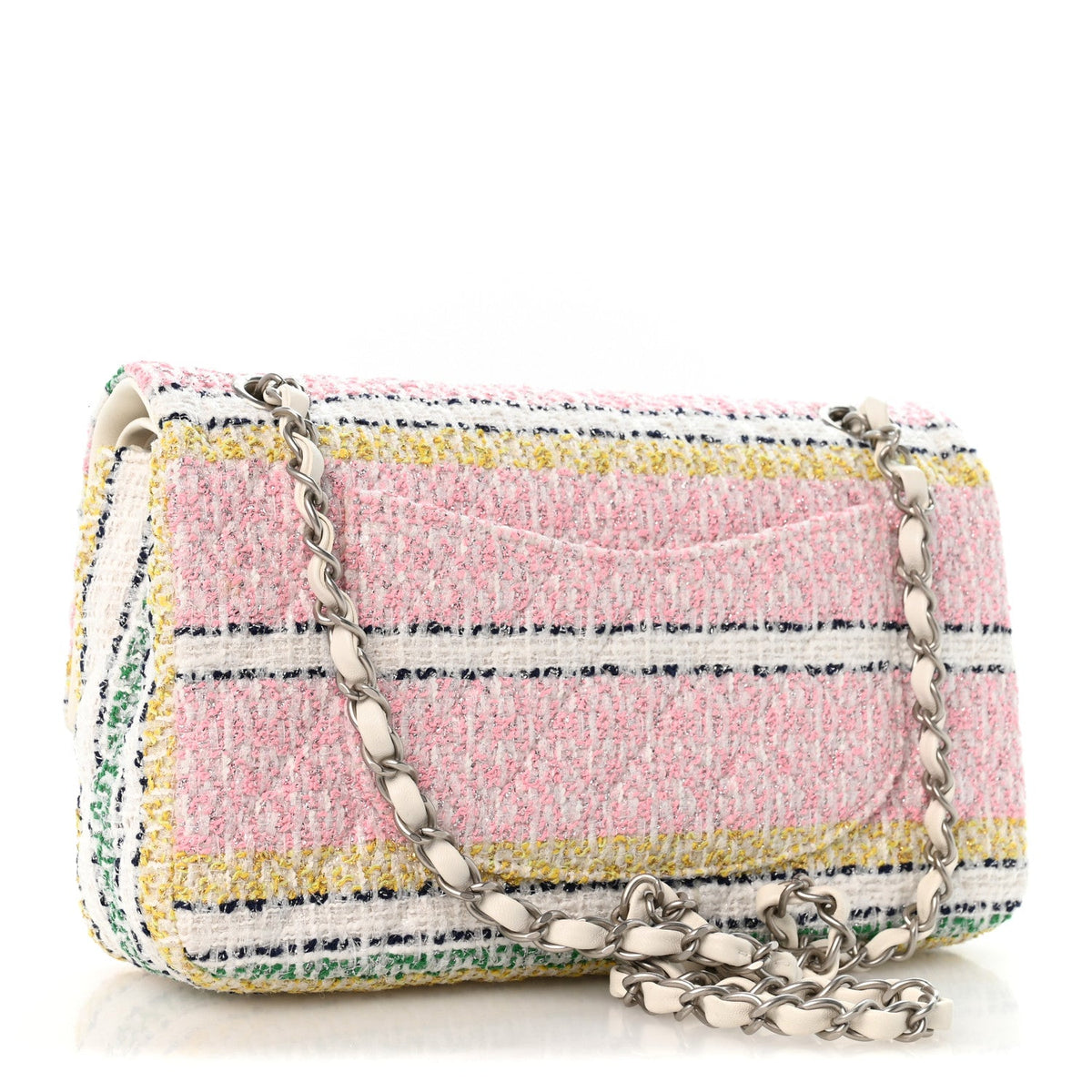 Medium Quilted Flap Shoulder Bag - Yellow