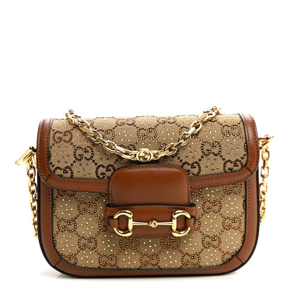 Mini Calfskin Canvas Shoulder Bag