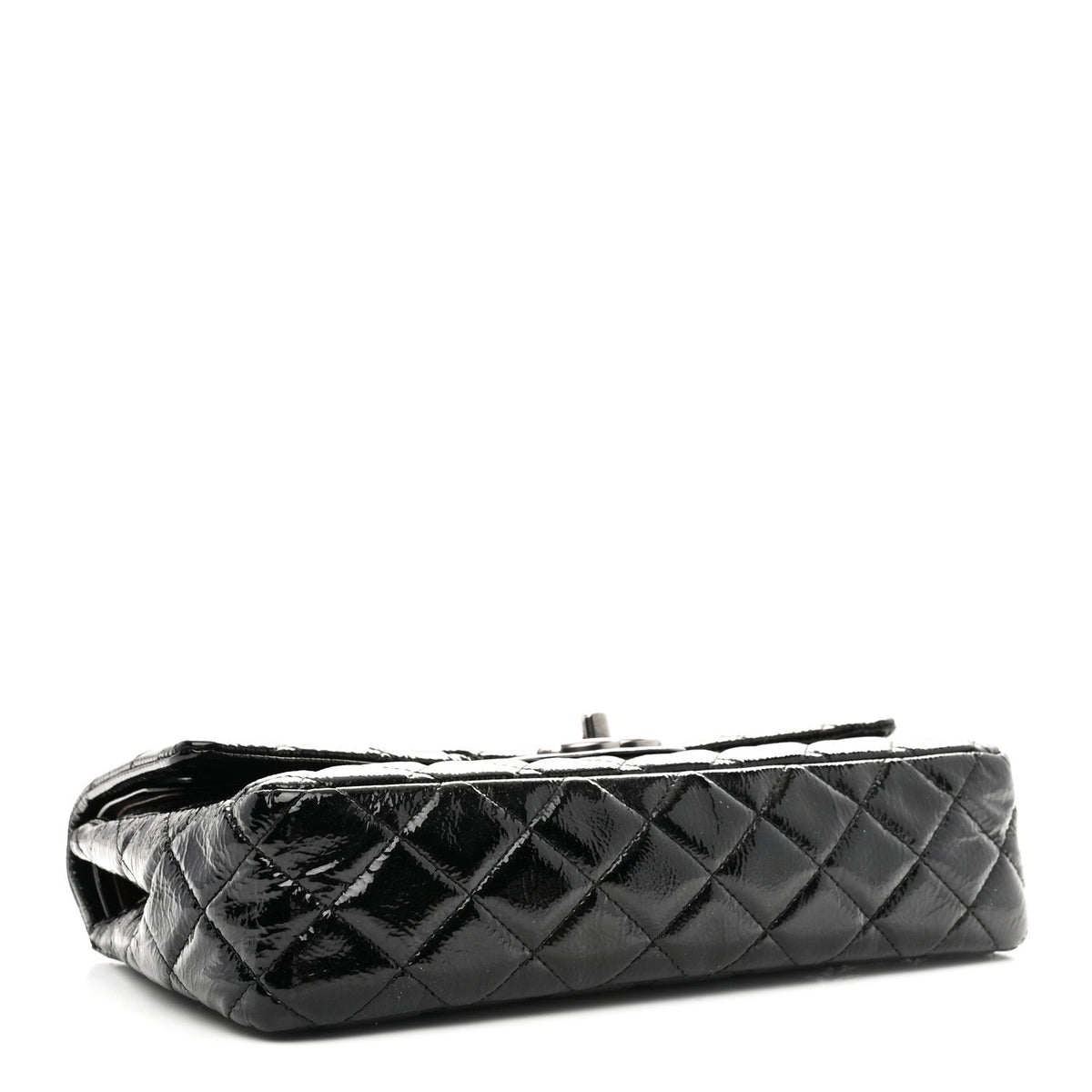 Medium Quilted Flap Shoulder Bag - Black