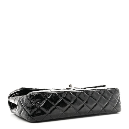 Medium Quilted Flap Shoulder Bag - Black