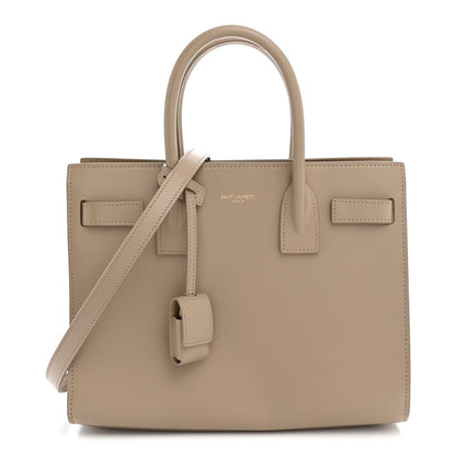 Calfskin Handbag - Beige