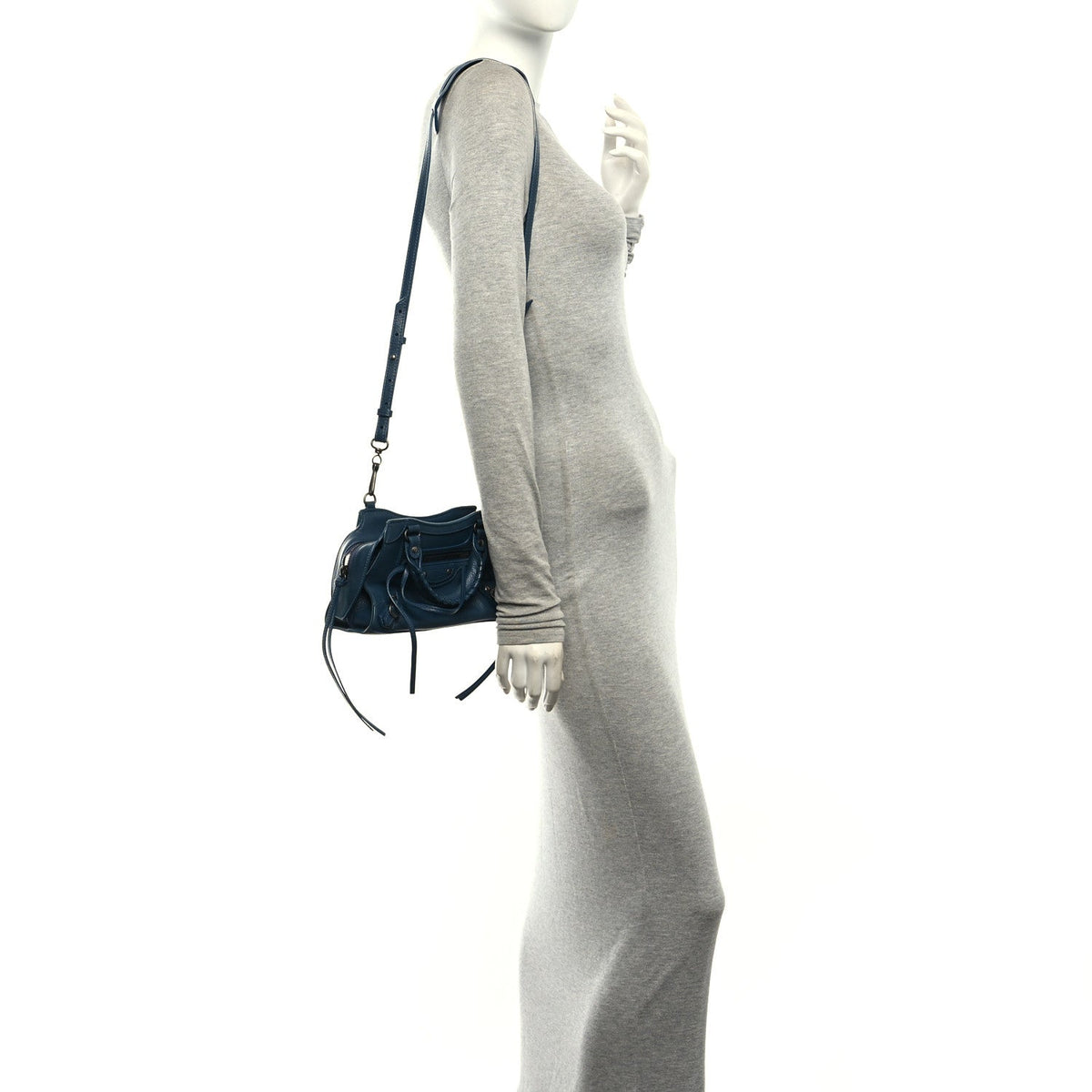 Mini Calfskin Handbag - Blue
