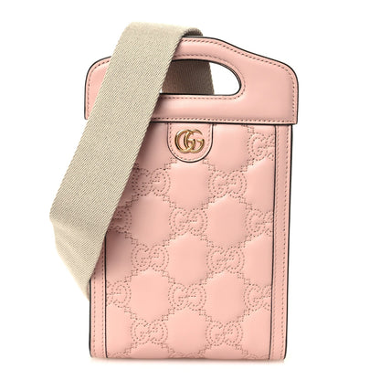 Mini Calfskin Crossbody Bag - Pink