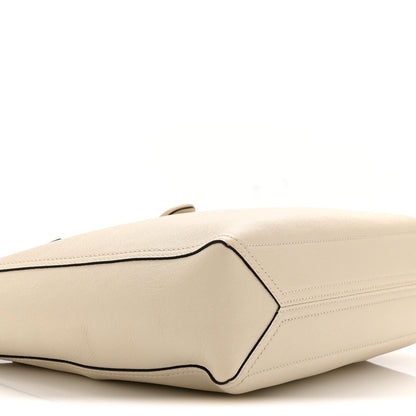 Small Calfskin Tote Bag - White