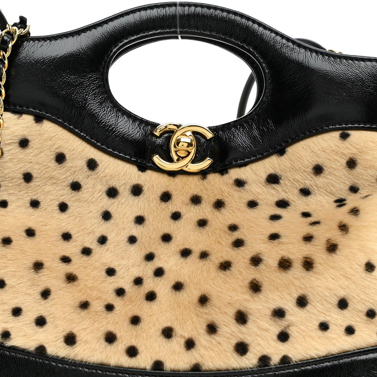 Mini Lambskin Handbag - Beige