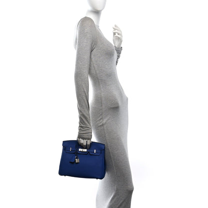 Togo Birkin 25 Bleu Electrique Handbag