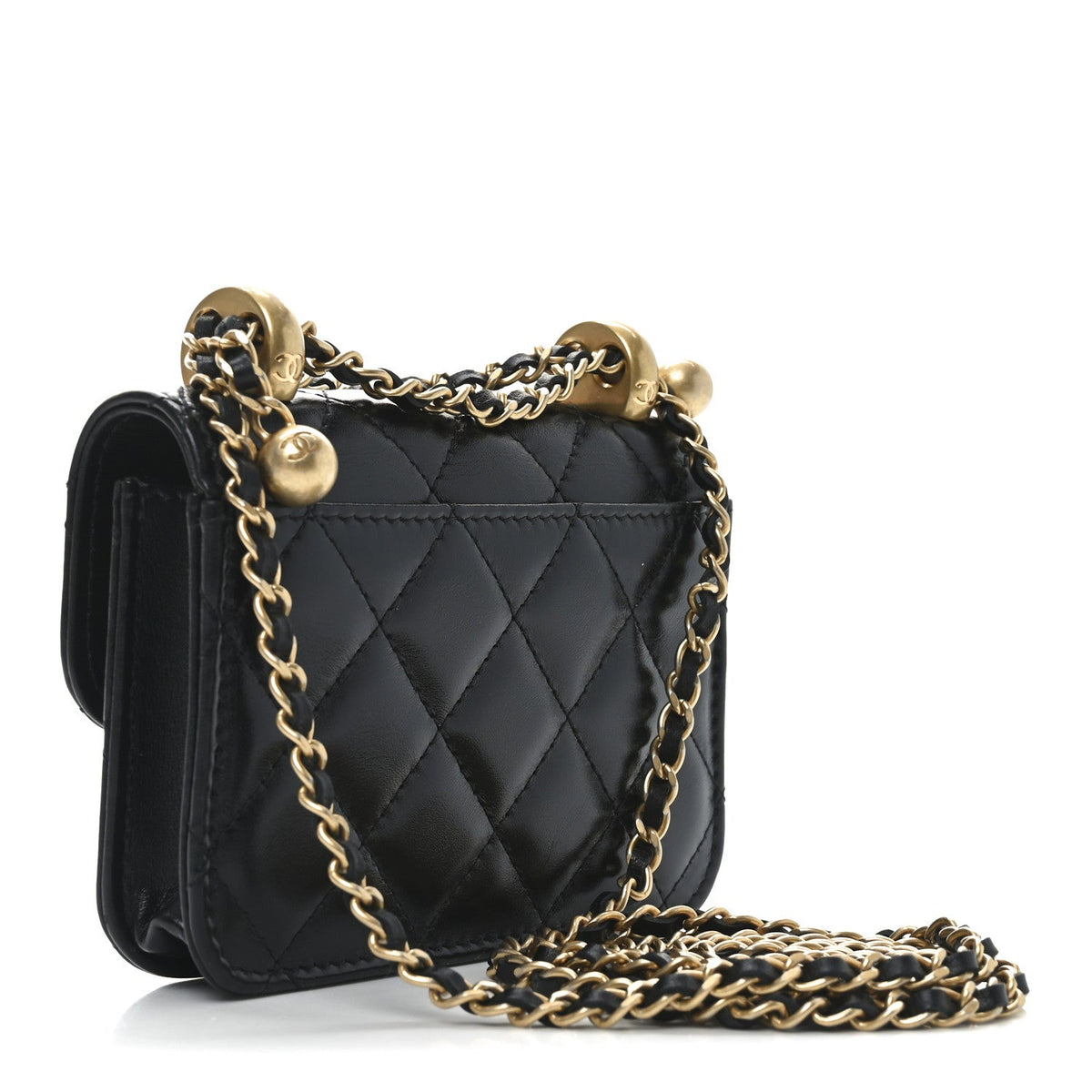 Quilted Calfskin Handbag - Black