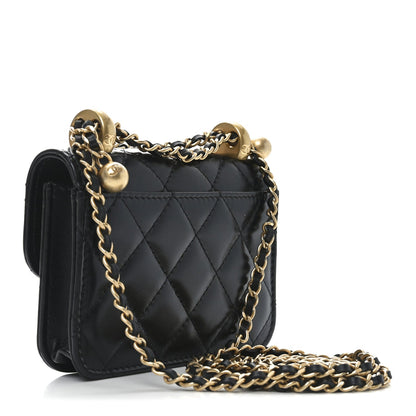 Quilted Calfskin Handbag - Black