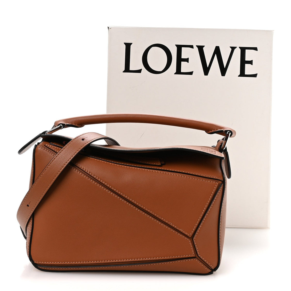 Small Calfskin Handbag - Tan