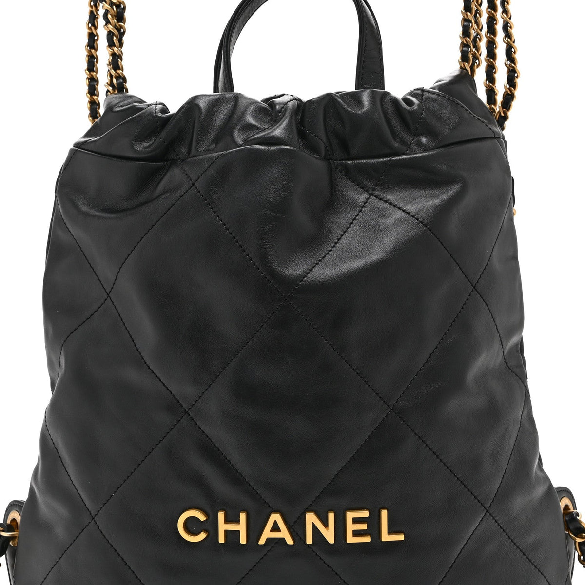 Quilted Calfskin Backpack - Black
