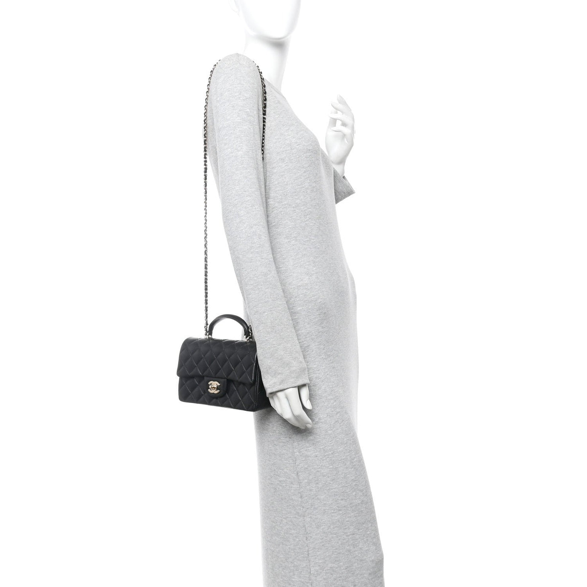 Mini Quilted Lambskin Flap Shoulder Bag - Tan