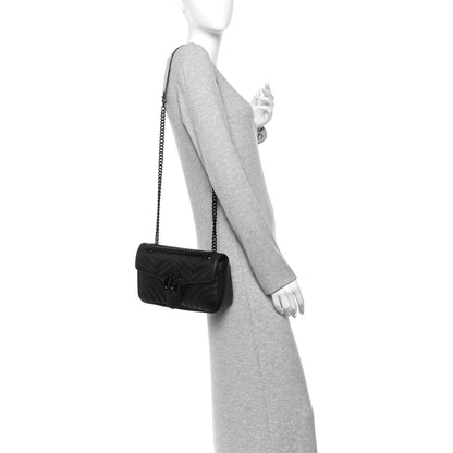Small Calfskin Shoulder Bag - Black