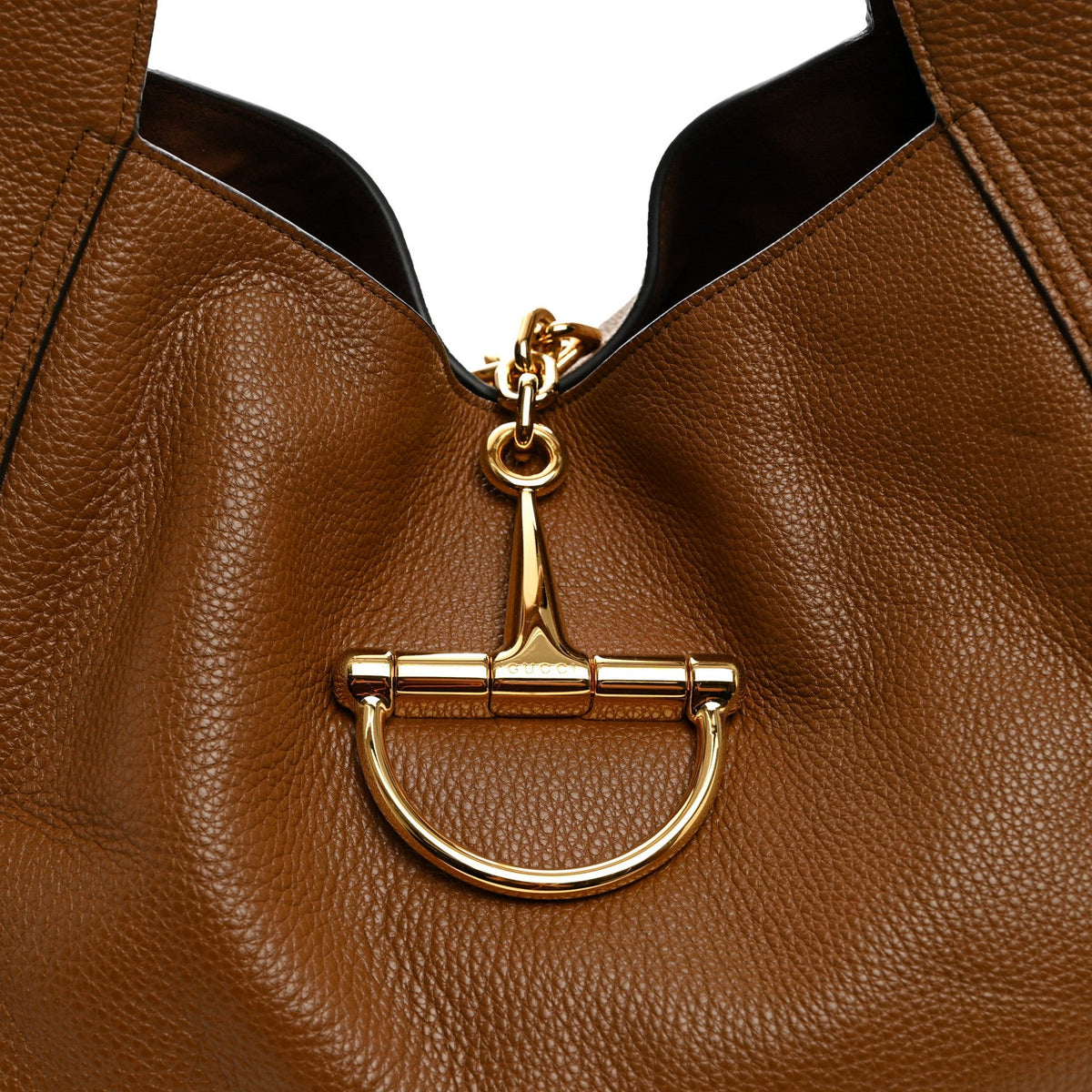 Maxi Calfskin Shoulder Bag - Brown