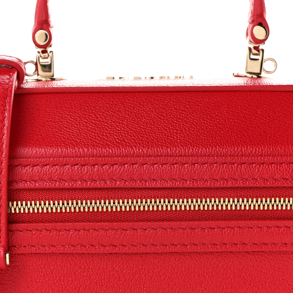Calfskin Handbag - Red