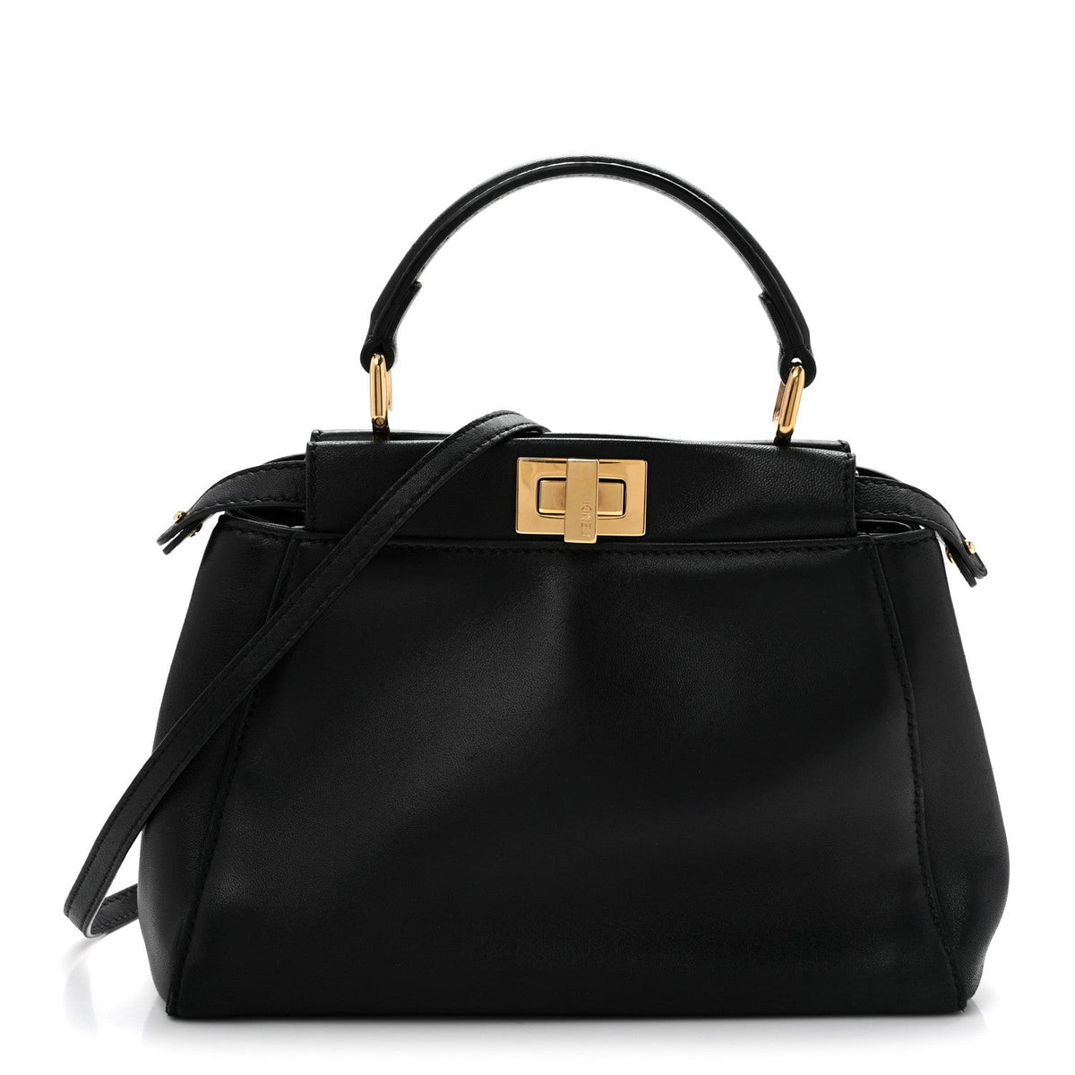 Mini Nappa Satchel Bag - Black