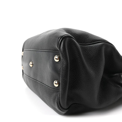Small Calfskin Tote Bag - Black