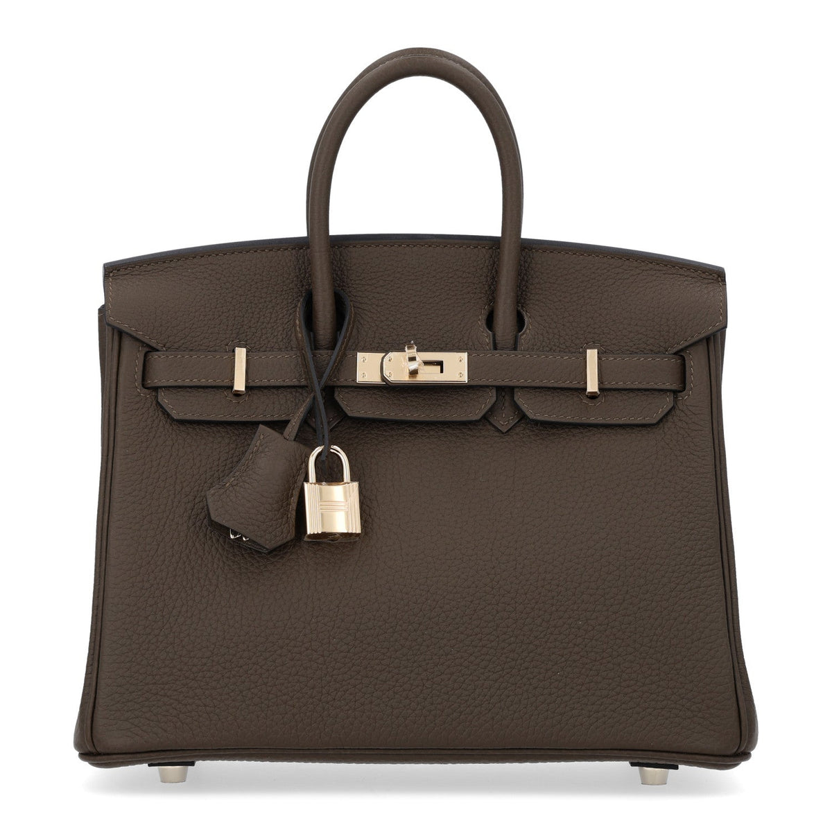 Togo Birkin 25 Vert Loden Handbag