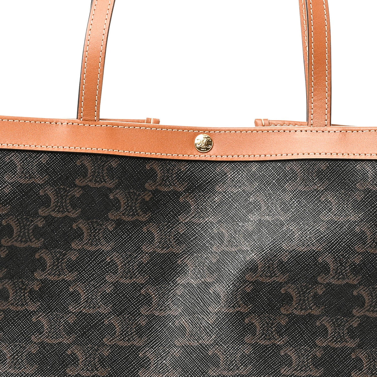 Calfskin Canvas Tote Bag