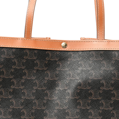 Calfskin Canvas Tote Bag