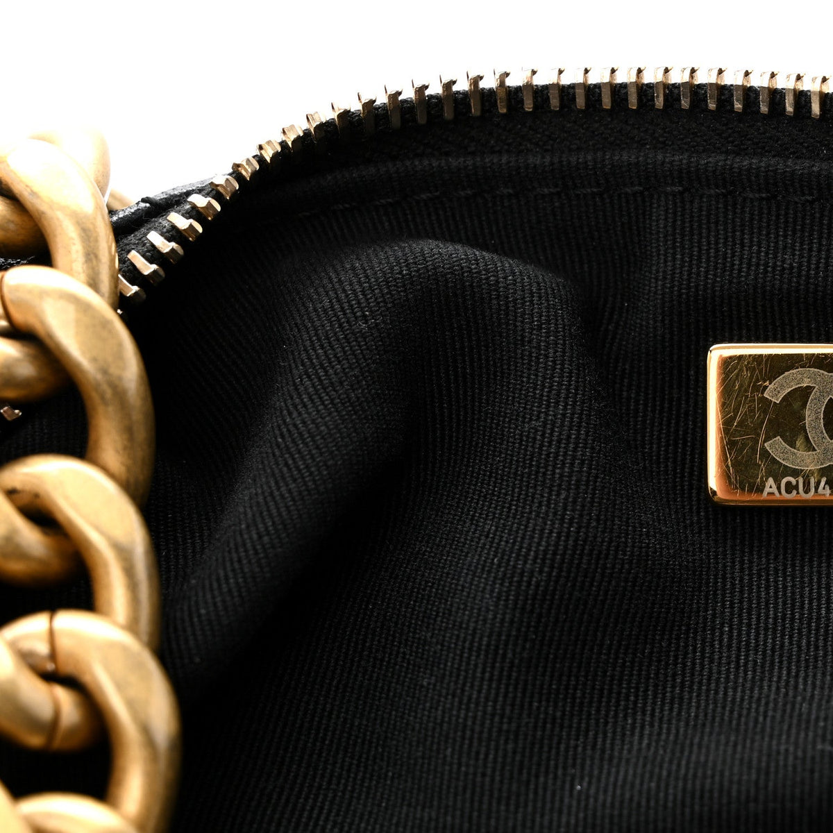 Large Quilted Lambskin Hobo Bag - Black