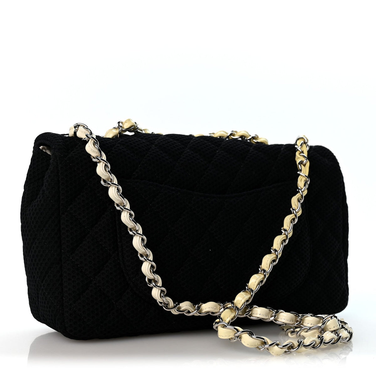 Medium Quilted Flap Shoulder Bag - Black