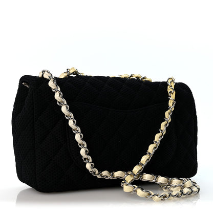 Medium Quilted Flap Shoulder Bag - Black