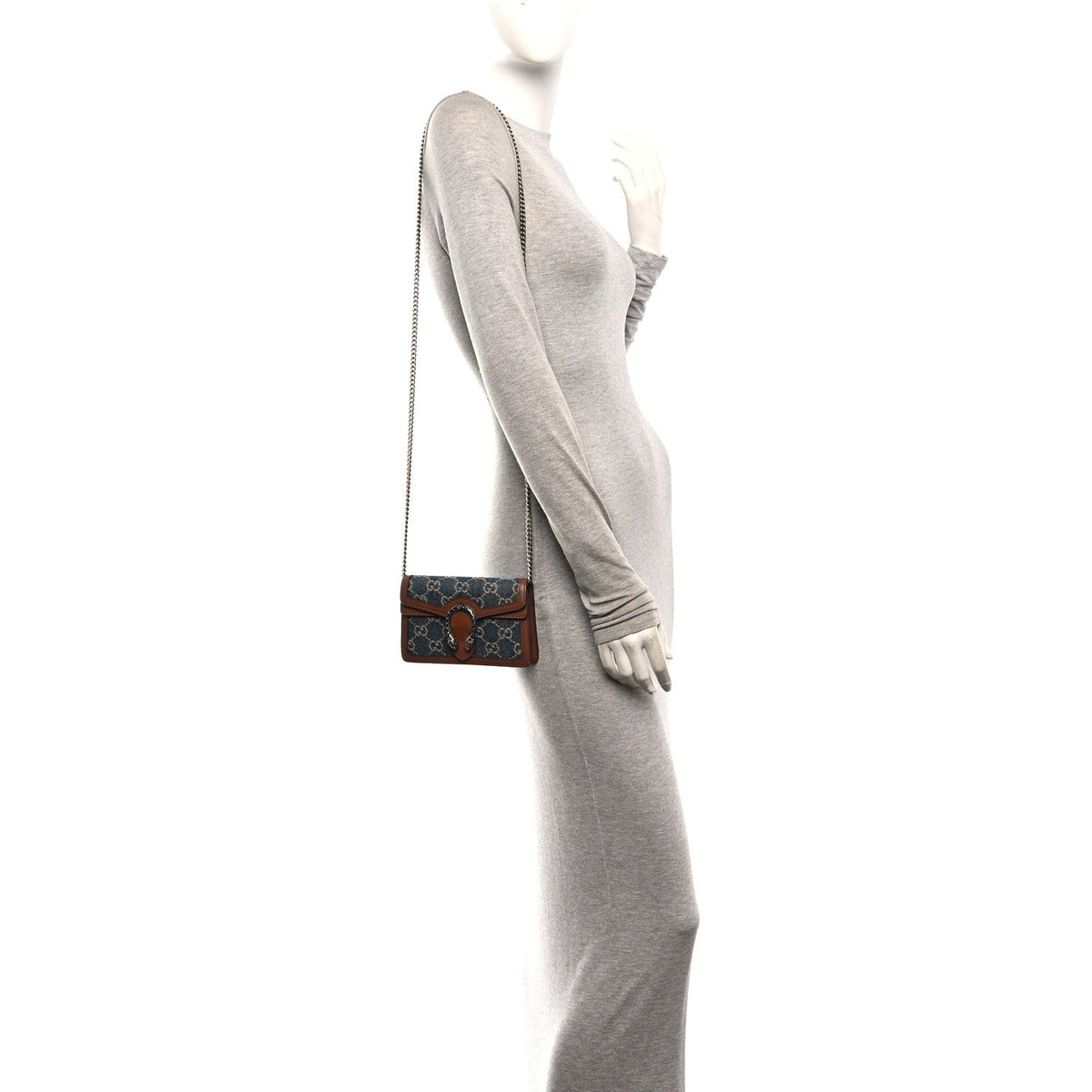 Mini Calfskin Shoulder Bag - Blue