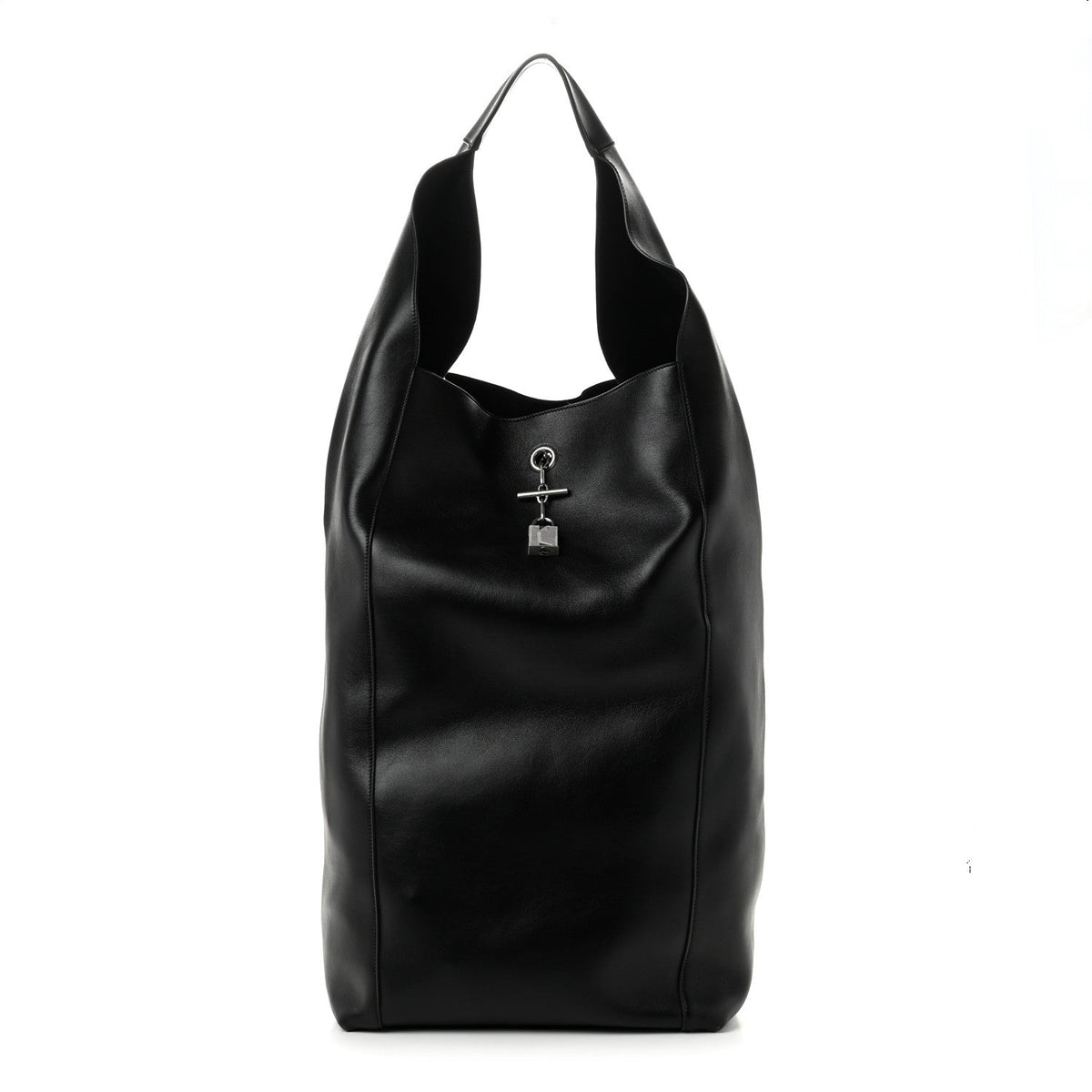 Large Calfskin Hobo Bag - Tan