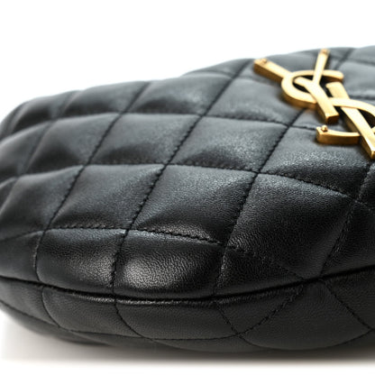 Quilted Lambskin Handbag - Black