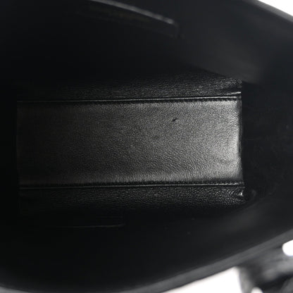 Mini Calfskin Tote Bag - Black