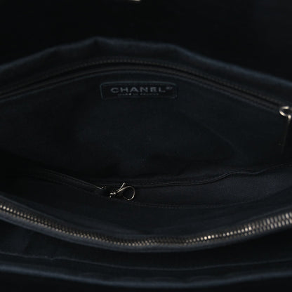 Quilted Calfskin Tote Bag - Black
