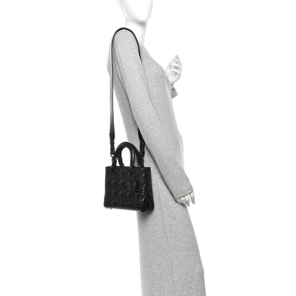 Small Calfskin Handbag - Black