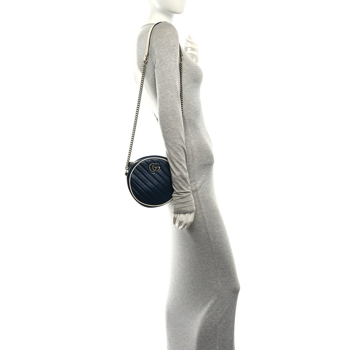 Mini Calfskin Shoulder Bag - Black