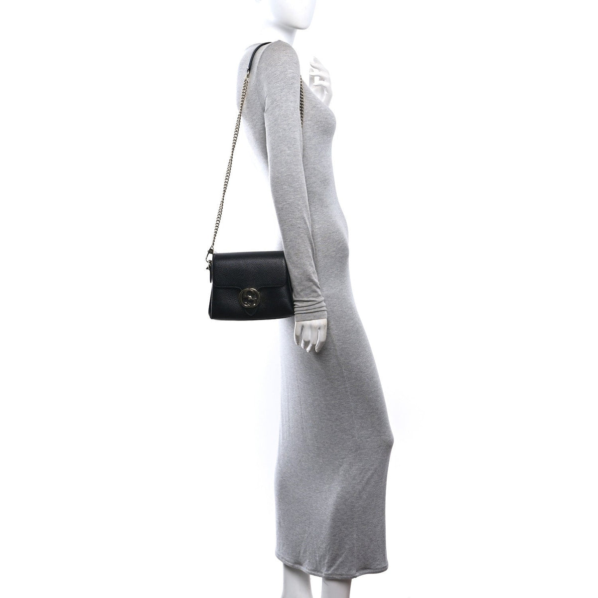 Calfskin Crossbody Bag - Black