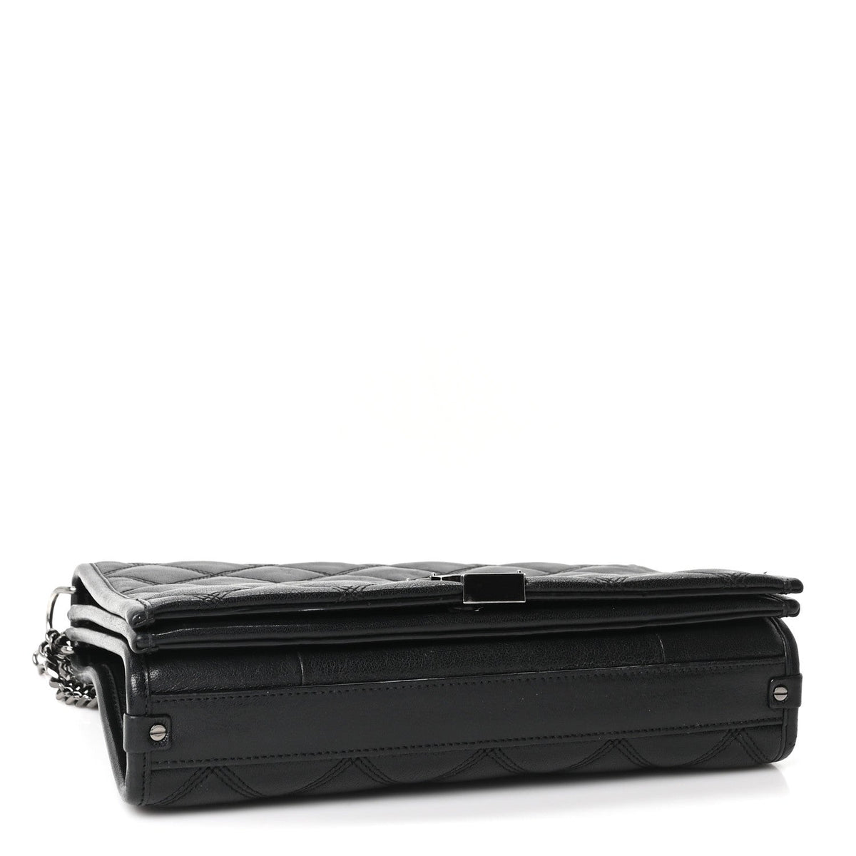 Mini Quilted Lambskin Handbag - Black