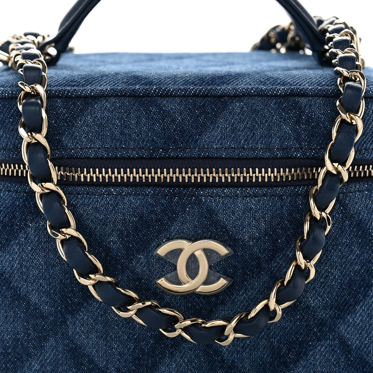Mini Quilted Handbag - Blue