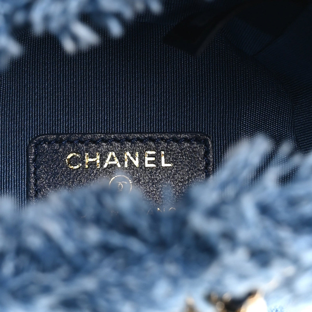Mini Quilted Bucket Bag - Blue