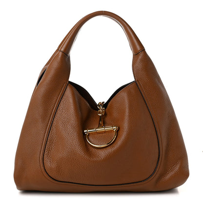 Maxi Calfskin Shoulder Bag - Brown