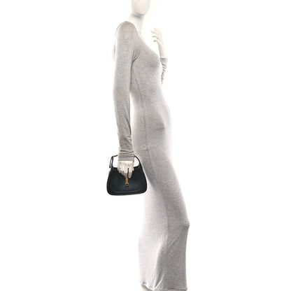 Mini Calfskin Hobo Bag - Black