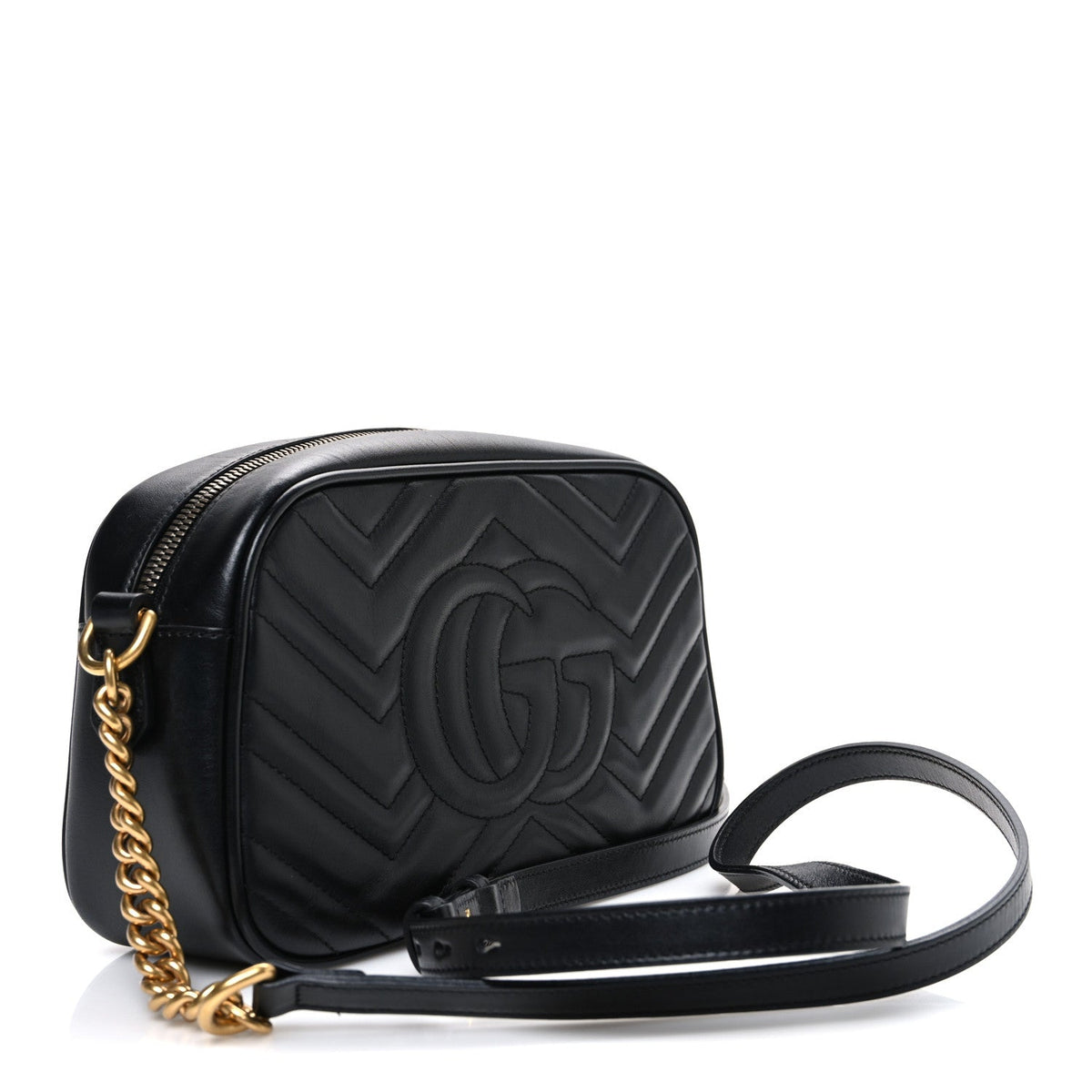 Small Calfskin Shoulder Bag - Black